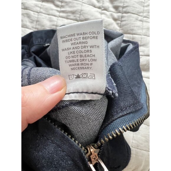 PYLO Disco Dolly Denim Jumpsuit Sz M Dark Wash - Picture 13 of 13